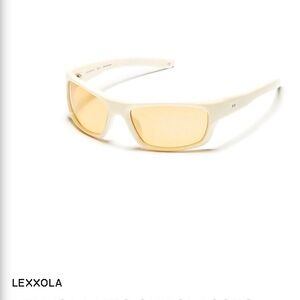 Lexxola Ivory Frames with Amber Lenses
